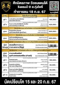 Read more about the article รายการวัวชน สนามกีฬาชนโคทุ่งโพธิ์ 18 กันยายน 2567